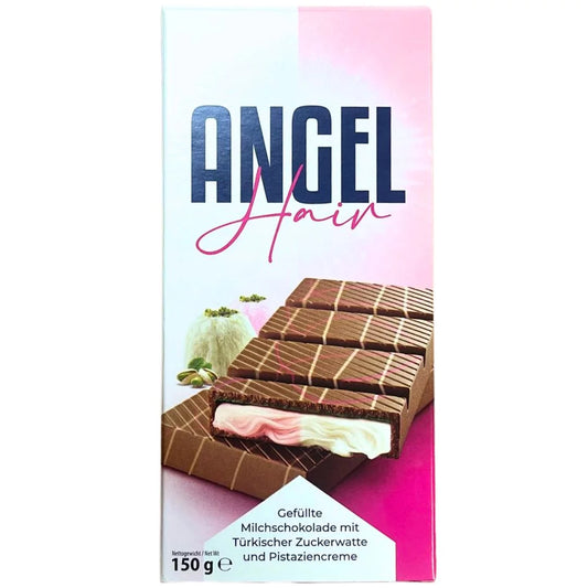 Schokolade gefüllt mit Pismaniye und Pistaziencreme